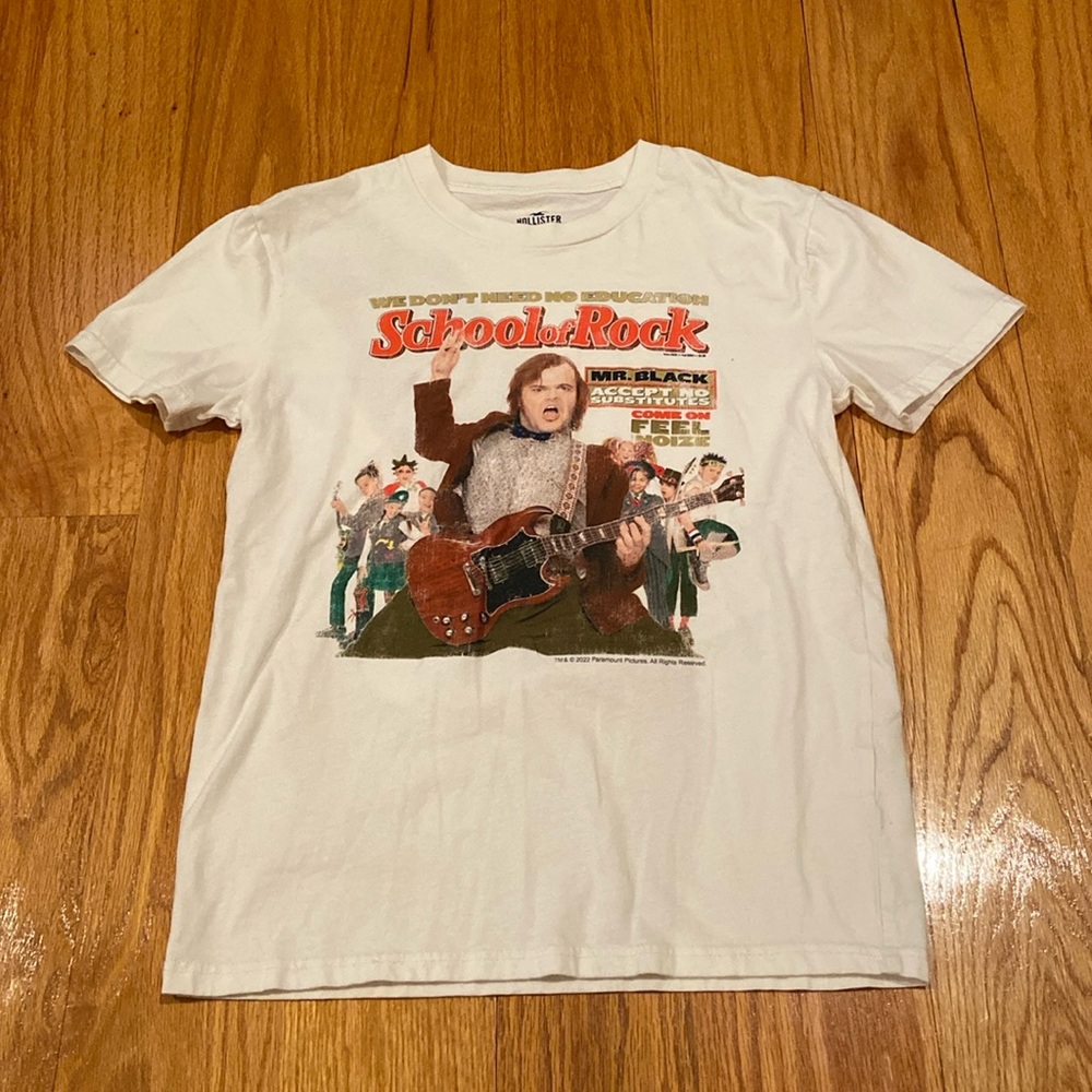 Hollister “School of Rock” T Shirt. Never worn (received as a gift). Men’s XS